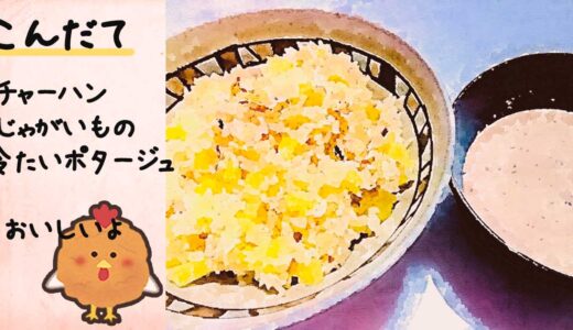 チャーハン、じゃがいもの冷たいポタージュ